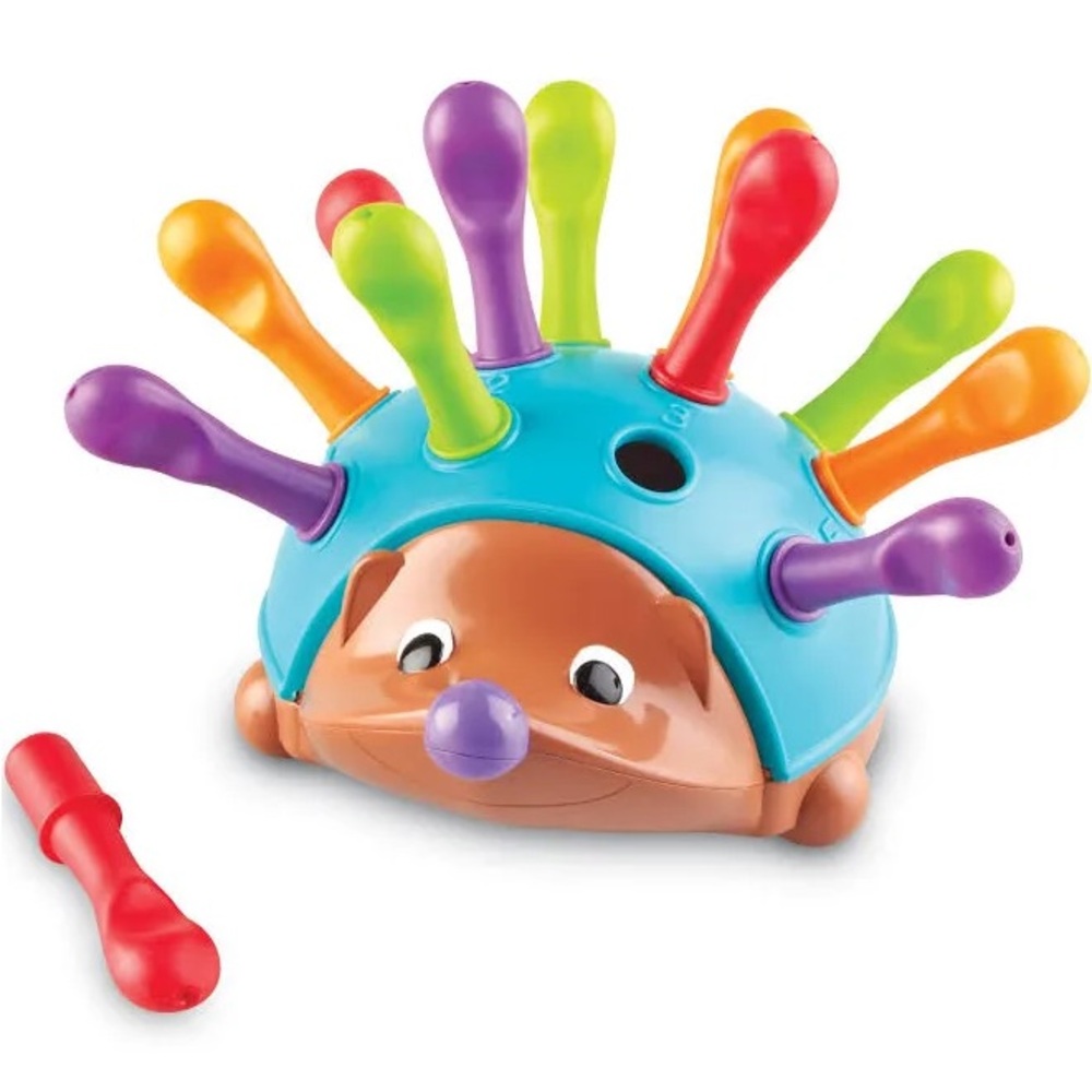 Bright Multi-Color Hedgehog Peg Toy - Kids Fine Motor Play